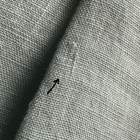 Terzo Millennio Small Linen Italy Blouse Tunic Top Long Sleeve Buttons Roll Up - Picture 12 of 14